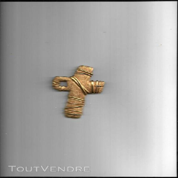 Authentique broche pendentif &quot; croix &quot; vintage christian la