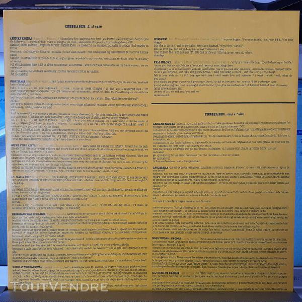 Nina hagen band 33t - unbehagen 1979 printed holland cbs 841