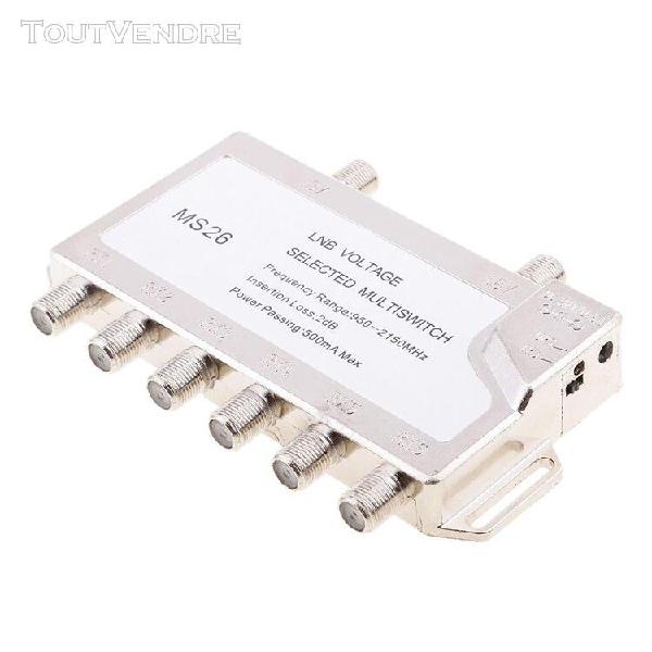 2 en 6 diseqc interrupteur multiswitch commutateur satellite