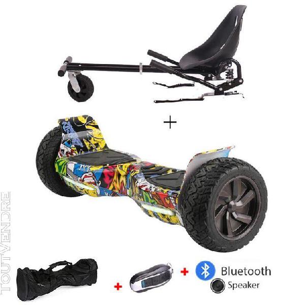 Hoverboard 8.5 &quot;&quot;hiphop + sac de transport + haut-parleur bl