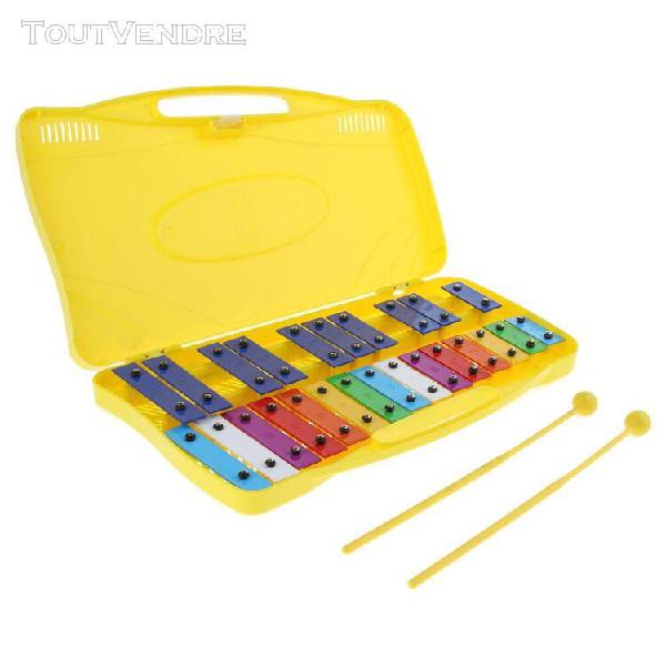 instrument de percussion de 25 billets de xylophone glockens