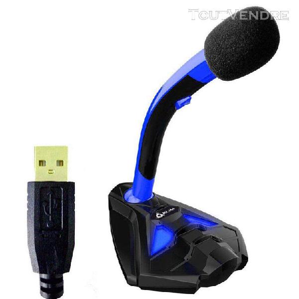 Klim voice microphone à pied usb pour ordinateur - micro de