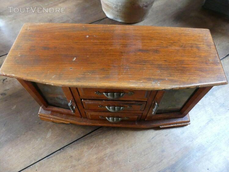 meuble maitrise maison poupee jouet buffet bois tiroir porte