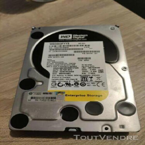 disques dur western digital (wd) hdd 2 to wd2003fyys 7200