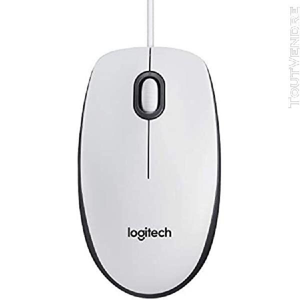 logitech m100 souris filaire usb, 3 boutons, capteur optique