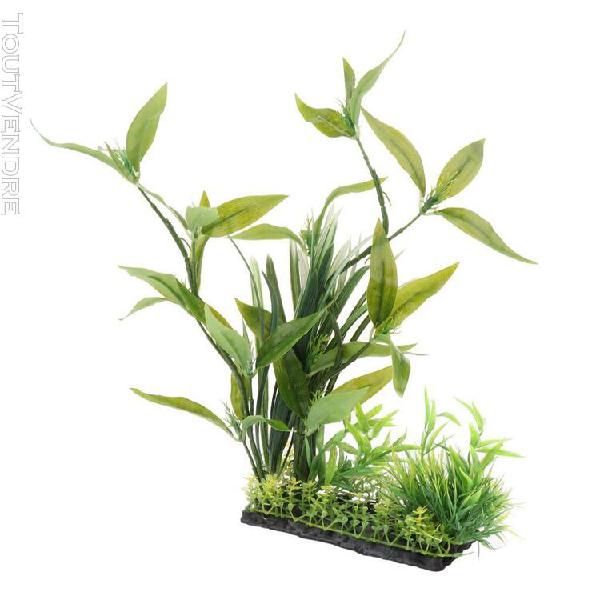 plante vert herbe artificielle en plastique cachette aquariu