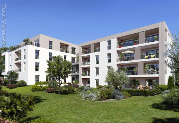 Appartement t2 de 44m² + un jardin de 20m² + 1 parking à