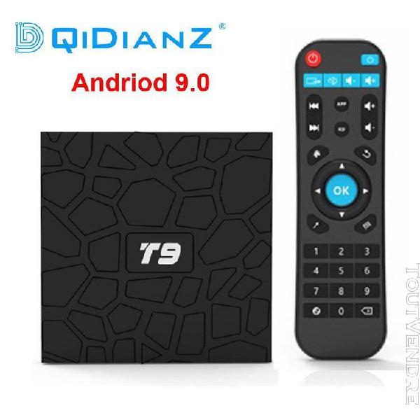 boîtier tv dqidianz android 9.0 t9 rk3328 quad core 4g 32g