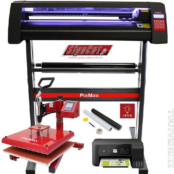 plotter de découpe vinyle led, presse à chaud swing 38cm,