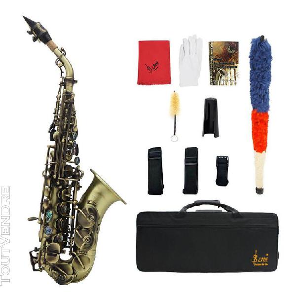 Style vintage bb saxophone soprano sax laiton laiton instrum