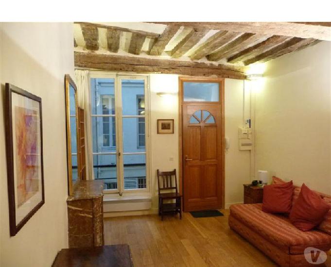 ile saint louis - studio meublé de 22m²