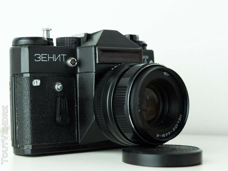 Zenit-et appareil objectif helios 44m-4 2/58 + sacoche