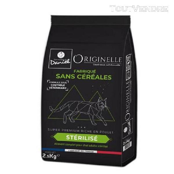 Croquettes chat sterilise 2.5kg sans cereales poulet - lesre