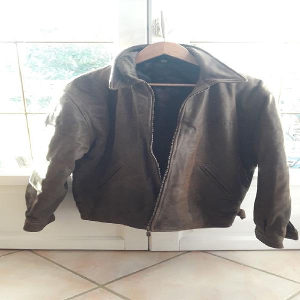 Blouson cuir marron mixte taille grand s plutô taillet m