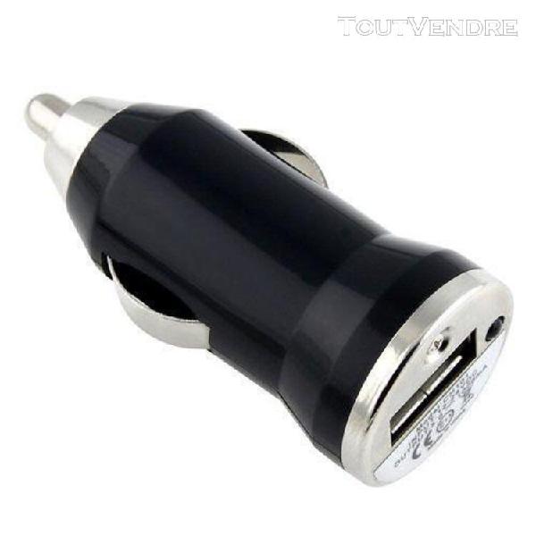 chargeur voiture allume cigare usb noir pour sony xperia e3