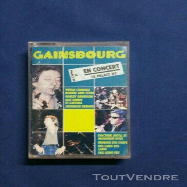 serge gainsbourg /en concert le palace 80/ k7 audio