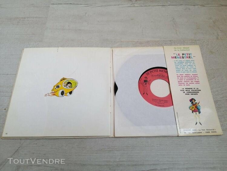 ancien livre disque 45t vinyle dessin animé série tv sport