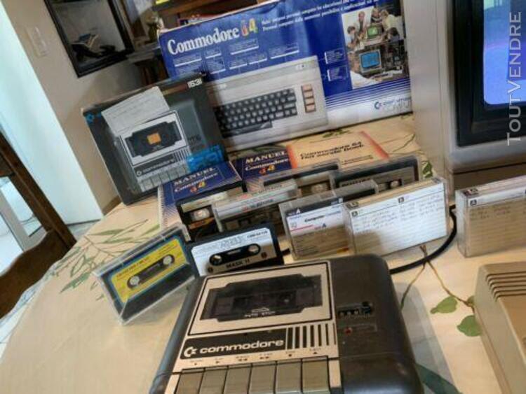 Commodore 64 complet avec moniteur, clavier et accessoires