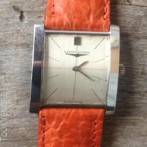 Rare montre tank longines pour homme, 17 rubis