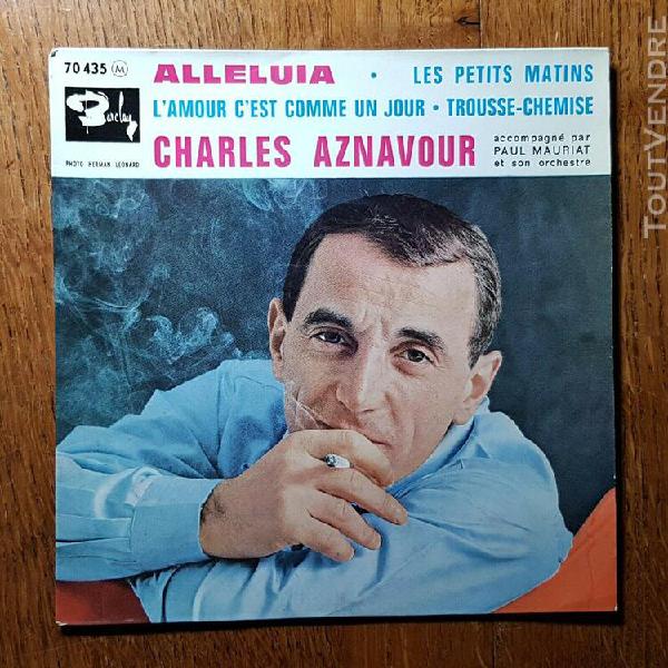 Charles aznavour ‎ – 45 t – alleluia – barclay