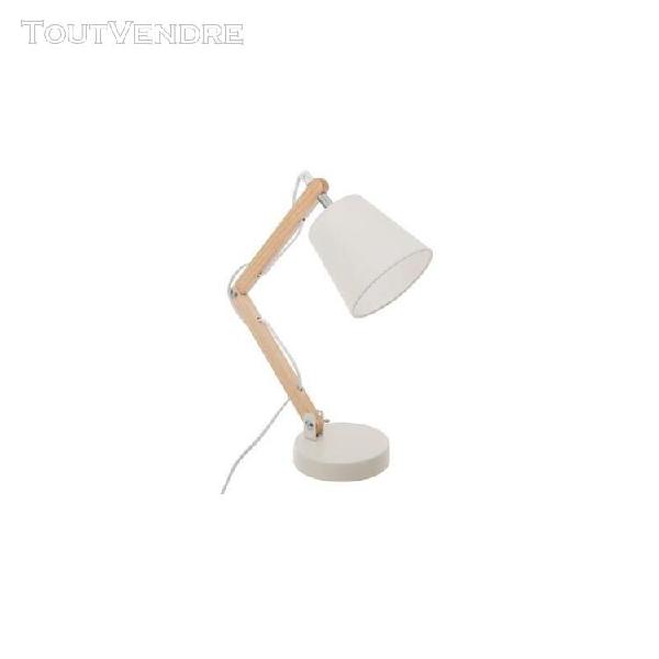 lampe de bureau articulée - h 36 cm - blanc