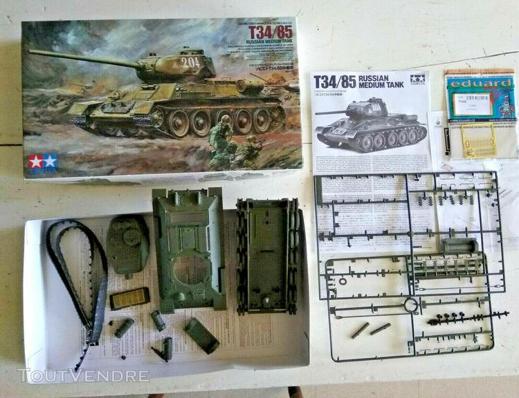 Maquette tamiya tank char d,assaut russe t35/85 militaire po