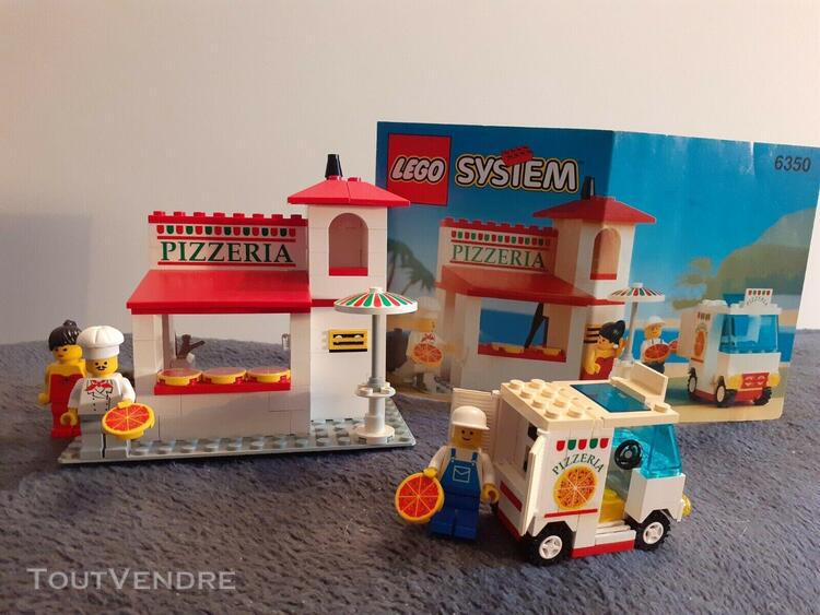 Set lego 6350 pizza to go - univers ville - vintage / collec