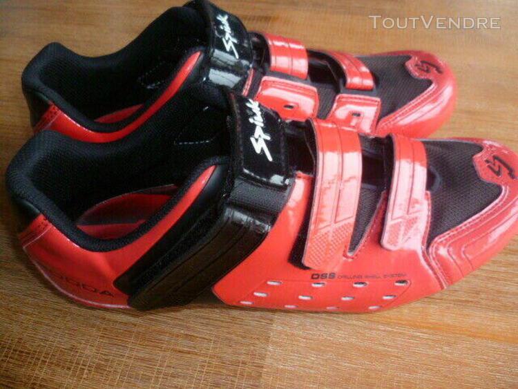 chaussures velo route spiuk rodda rouge taille 44