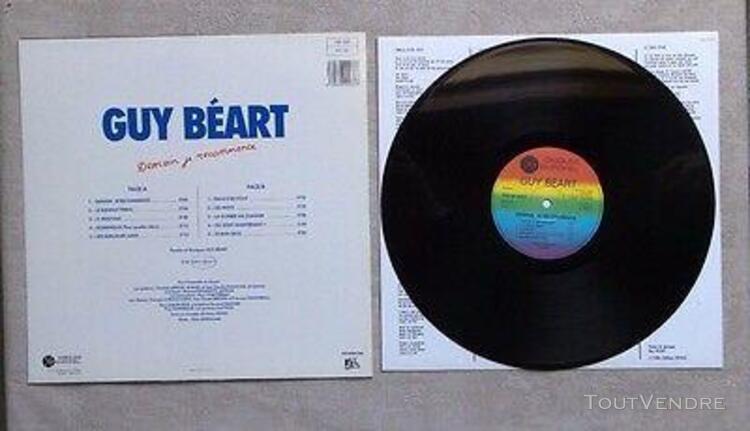 disque vinyle 33t lp musique / guy bÉart "demain je