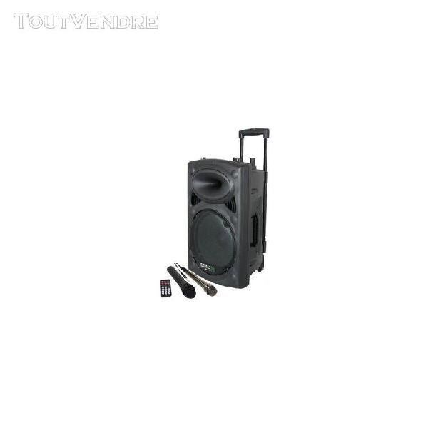 enceinte ibiza port 8 uhf bt - noir - 400w