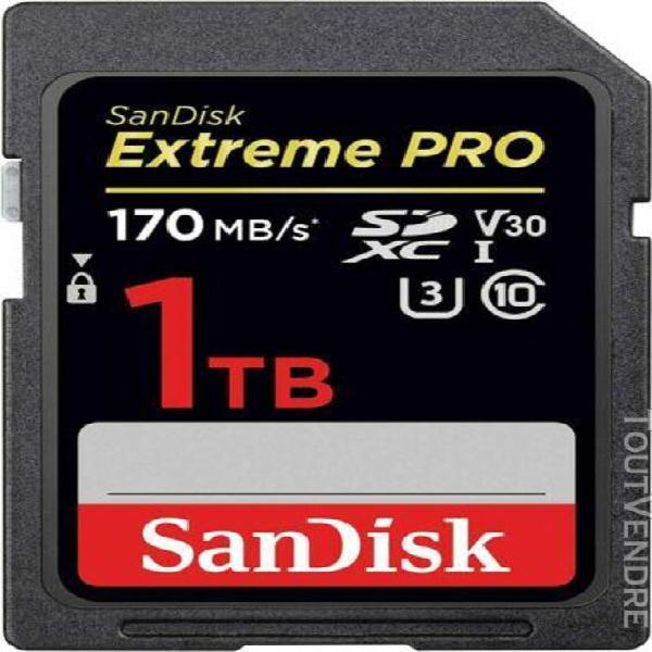 Sandisk 1to class 10 extreme pro uhs-i u3 sd 170mo/s sdxc ca