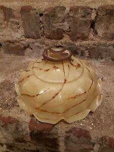 Ancien lustre suspension opaline monte baisse