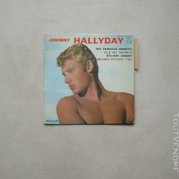 johnny hallyday - french ep 45t vinyl biem languette - tes t