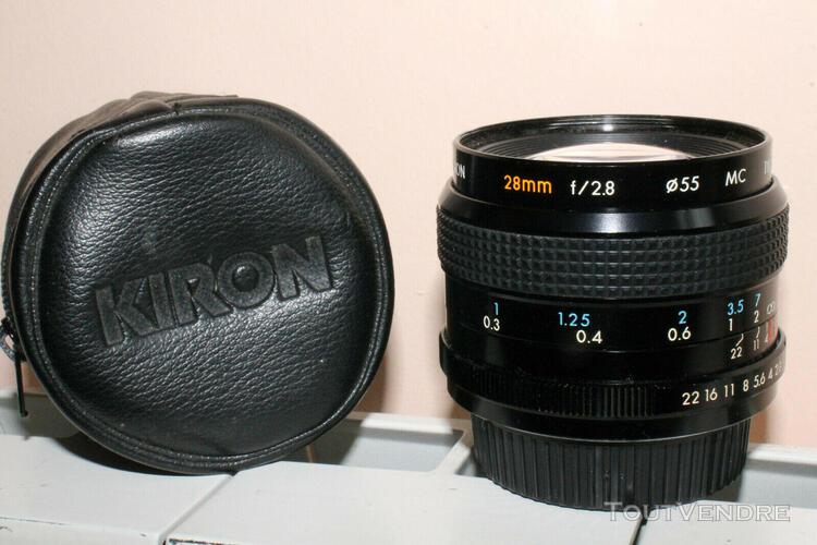 Objectif kiron 28 mm 2,8 pour pentax k