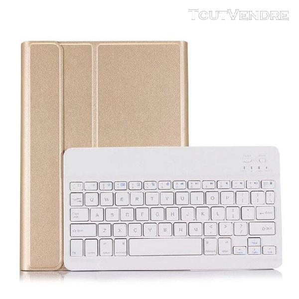 housse en cuir ultra-mince housse de clavier bluetooth amovi