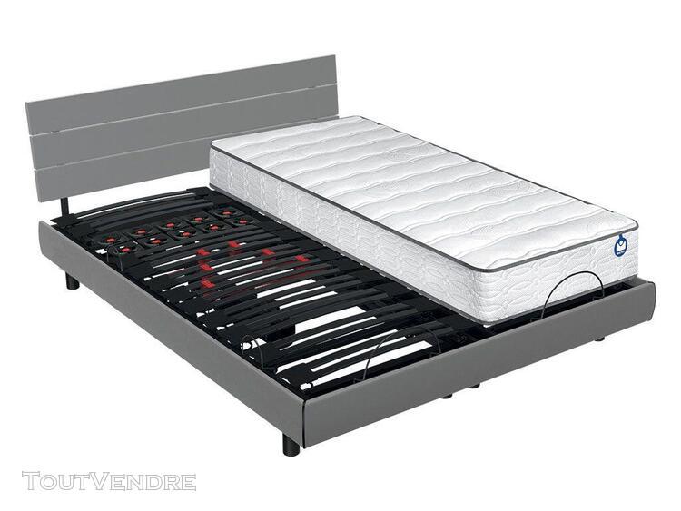 lit electrique bultex sigma star + matelas ion 2x90x200