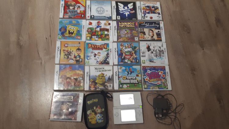 a saisir petit prix lot console nintendo ds + 14 jeux ds