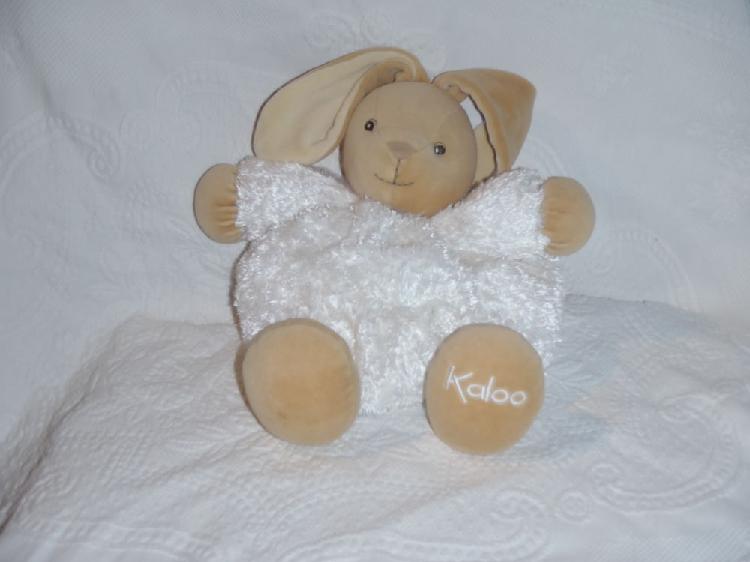 Doudou lapin blanc fur patapouf 30cm neuf, bayonne (64100)