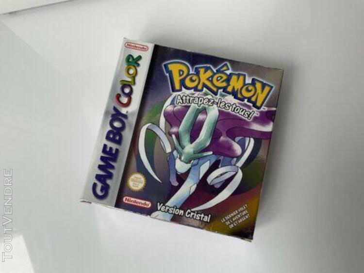 jeu nintendo game boy color pokémon version cristal vf