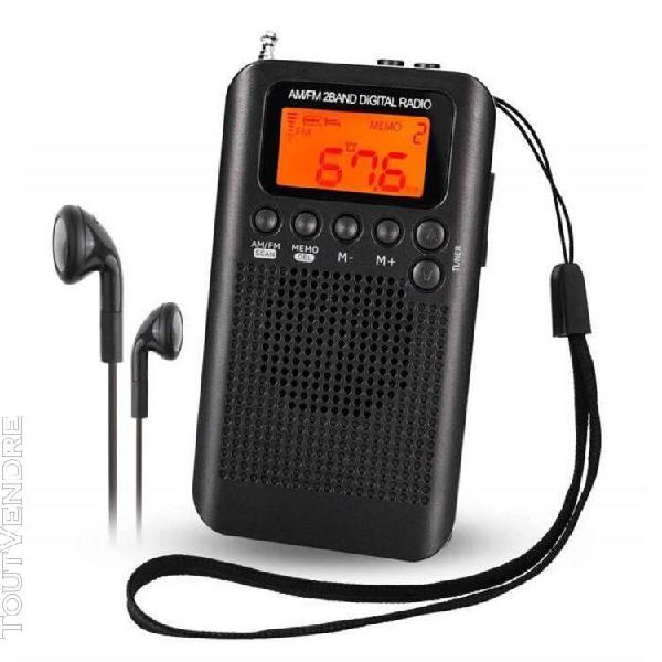 Portable pocket radio,mini am fm radio numérique portable