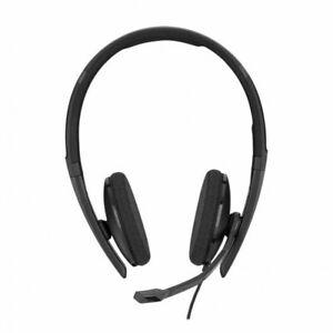 sennheiser sc 160 usb-c casque arceau noir