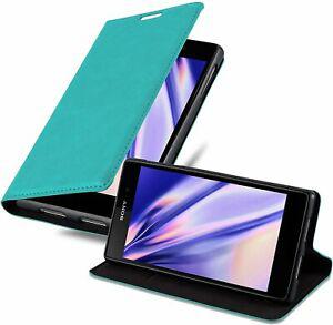 Cadorabo coque pour sony xperia z1 en turquoise pétrole -