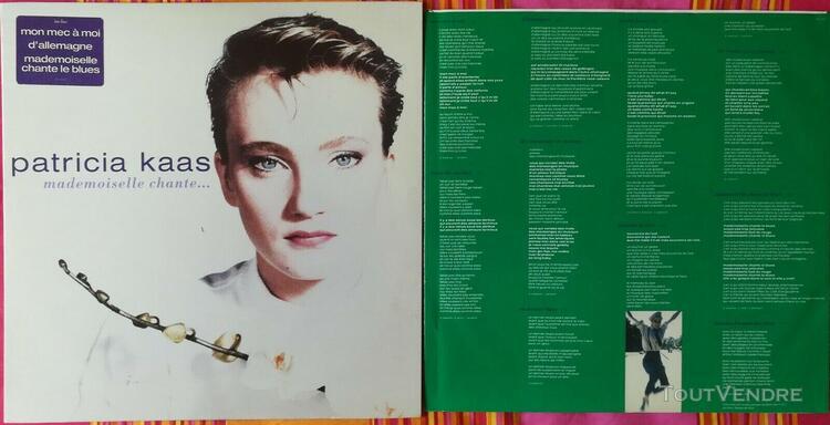 disques vinyle 33 tours patricia kaas, mademoiselle chante.