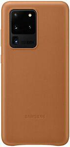 samsung leather cover galaxy s20 ultra - cuir marron marron