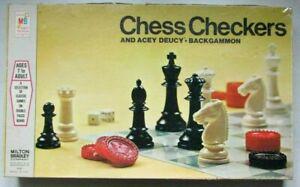 Chess checkers and acey deucy • backgammon mb 1970