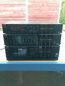 jvc vintage hifi tape ampli + tuner +lecteur cassette stereo