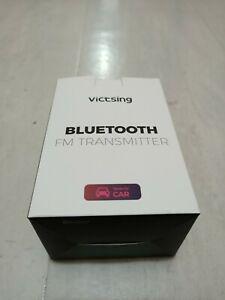 victsing bluetooth fm transmitter, 7 color led