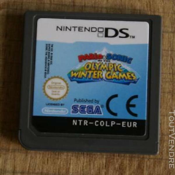 jeu nintendo ds (mario sonic olympic winter games)