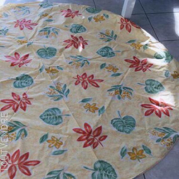 Jolie nappe fleurie tropical diam 170 cm