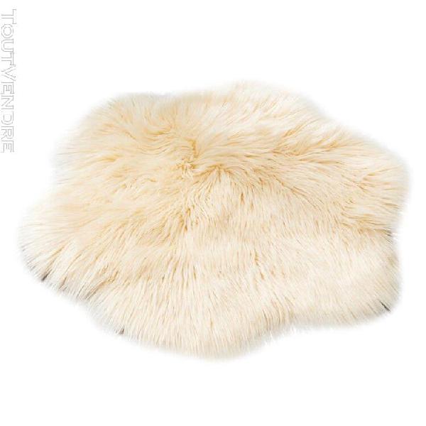 Tapis en peau de mouton imitation laine faux tapis de tapis